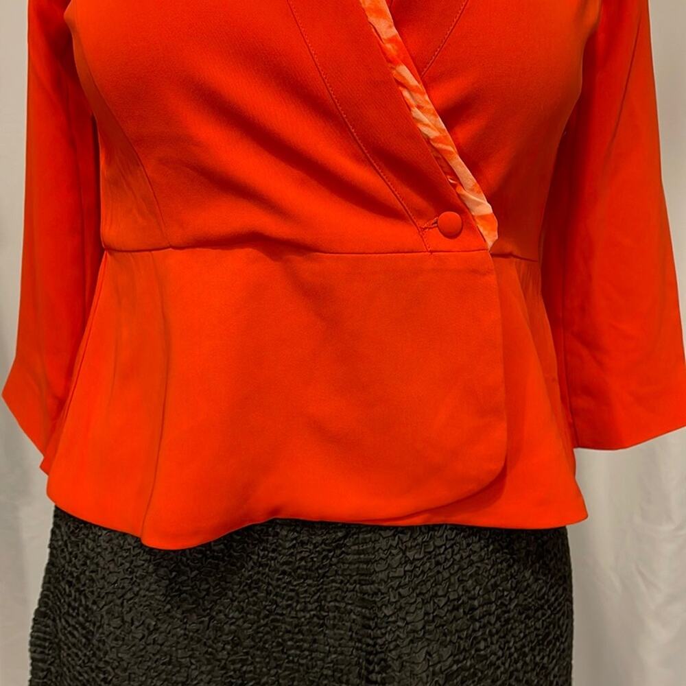 CAbi  Style #216 Jane Jacket Peplum Orange BNWOT - Picture 7 of 12